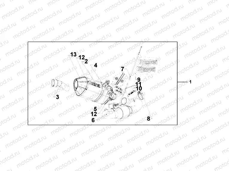 08F-88-02 TITANIUM SLIPON EXH ABS CBR1000
