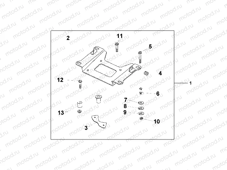 08L-13-01 REAR CARRIER BASE