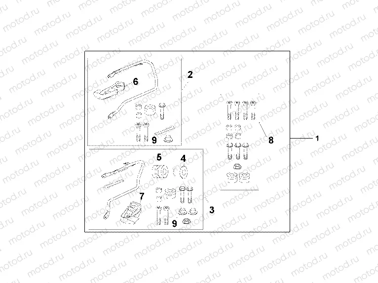 08L-41-01 PANNIER STAY SET