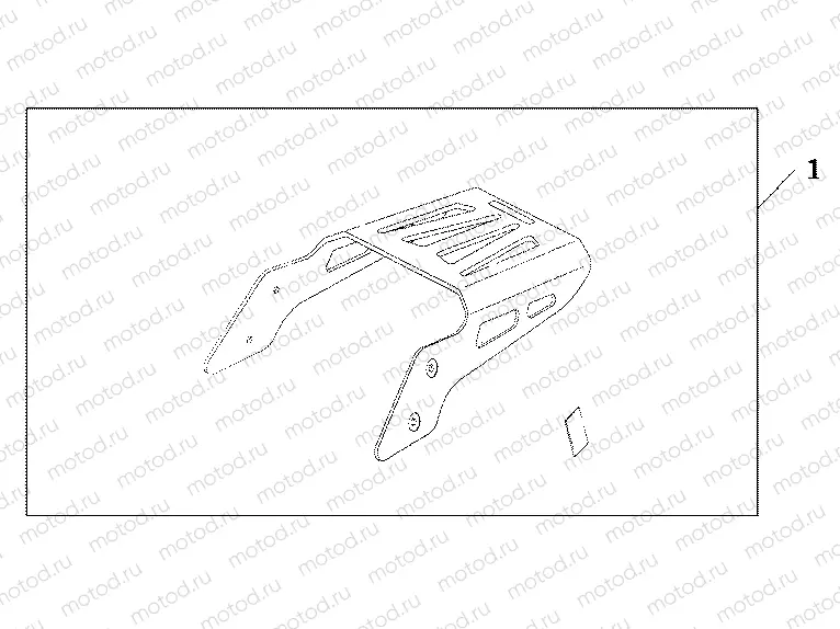 08L-42-01 DLX CHROME REAR CARRIER