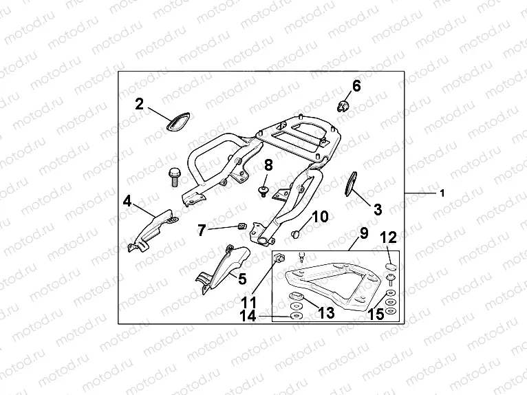08L-42-01 REAR CARRIER SET