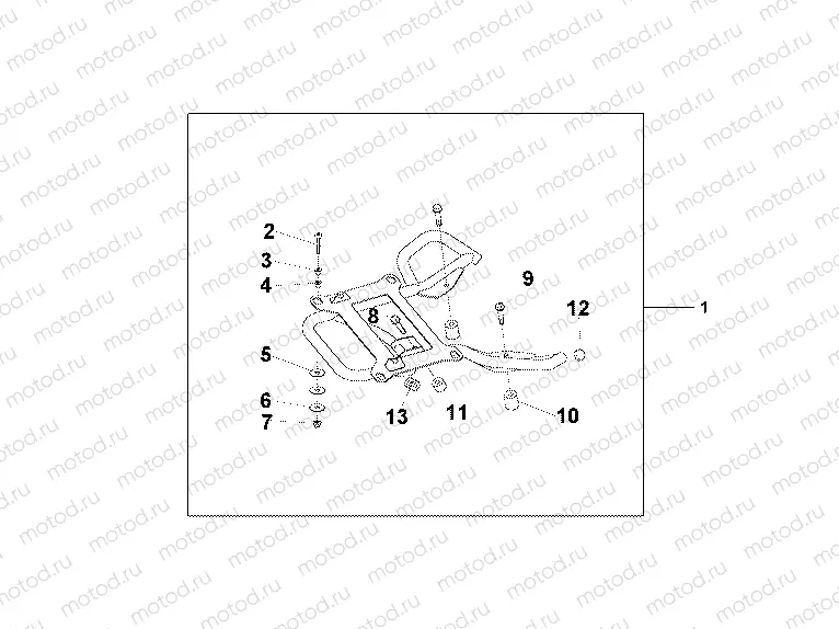 08L-42-01 REAR CARRIER STAY @ 125
