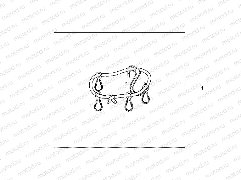 08L-45-01 SET FOR 1 PANNIER (2 STRAPS)
