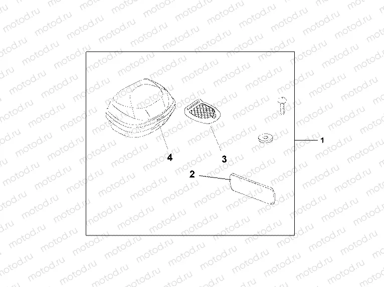 08L-51-03 TOP BOX 35L EXALIBUR GRAY