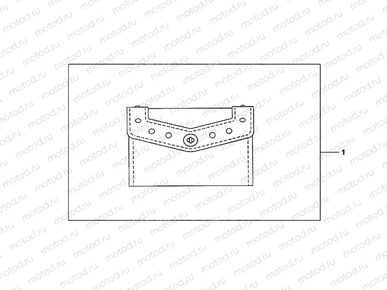 08L-52-02 LEATHER POUCH (STUDDED)