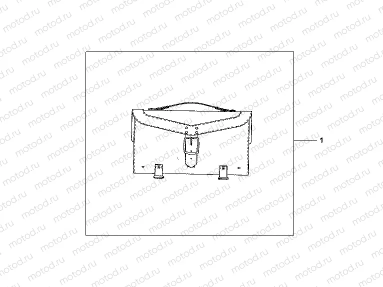 08L-52-04 LEATHER TOPCASE (PLAIN)