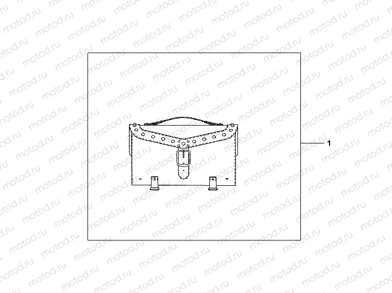 08L-52-05 LEATHER TOPCASE (STUDDED)