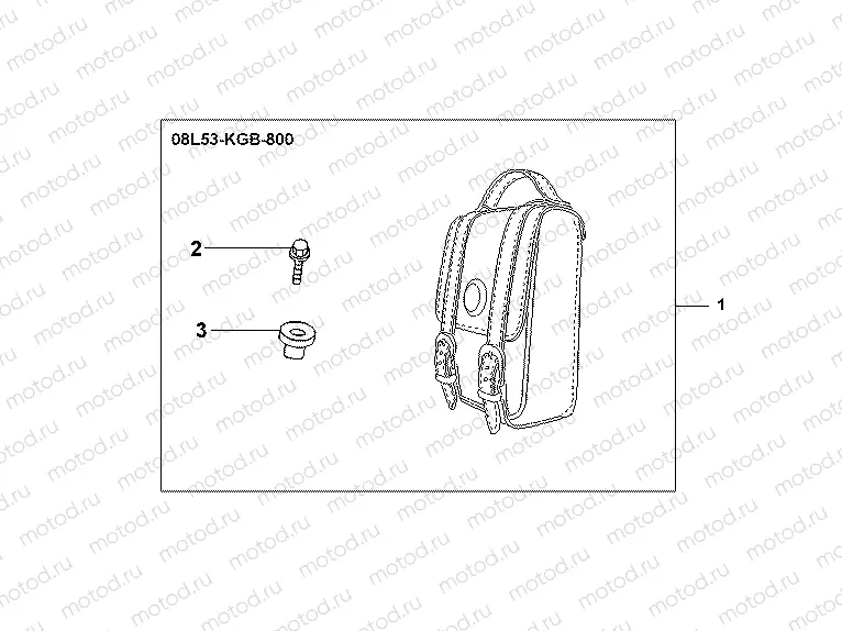 08L-53-01 LEATHER BACKREST BAG