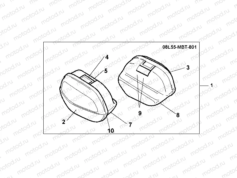 08L-55-01 SADDLE BAG SET