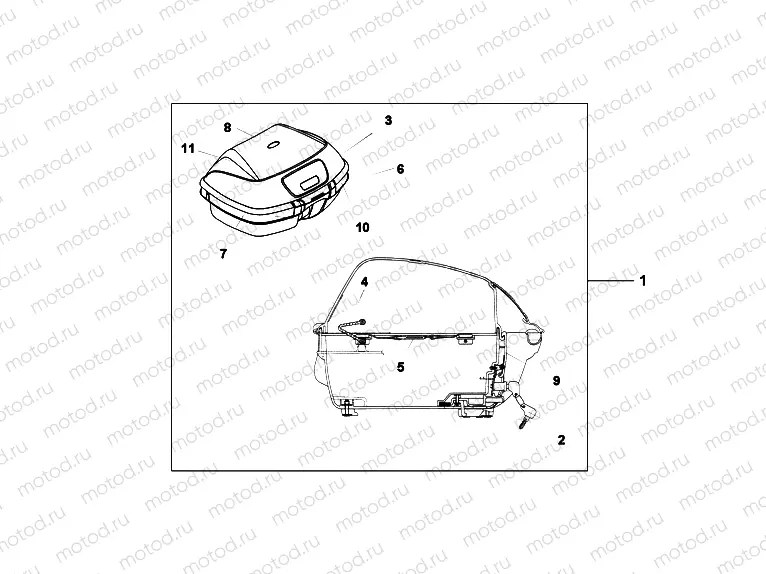 08L-55-03 45L TOP BOX WHITE