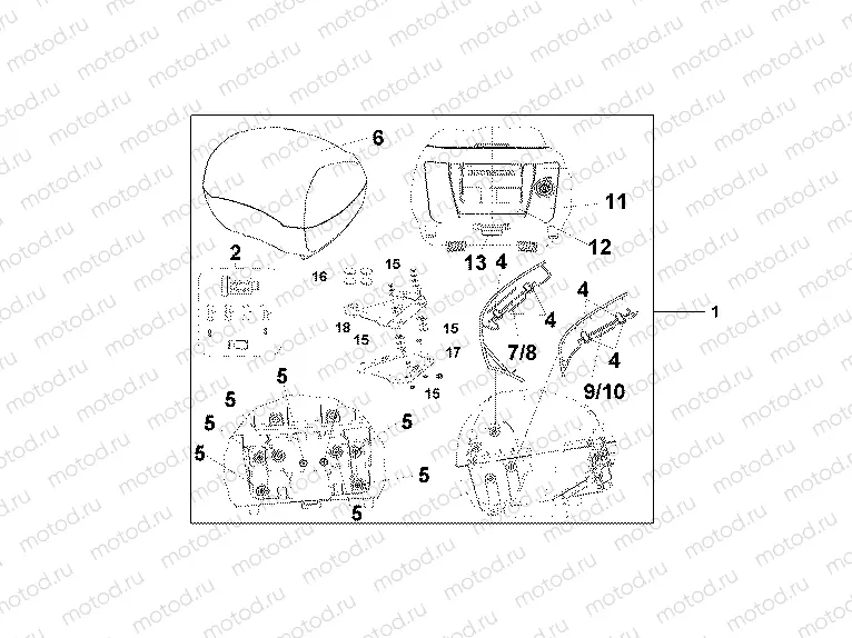 08L-55-04 31L TOP BOX DARKNESS BLACK