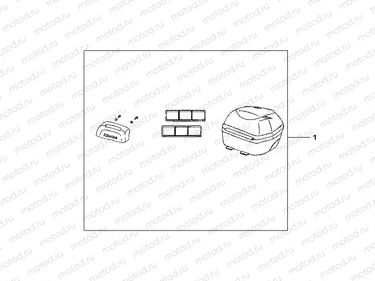 08L-55-06 TOP BOX 35L BLACK UNPAINTED