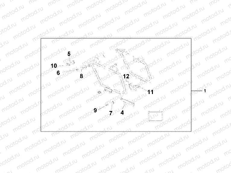 08L-56-01 LEATHER SADDLEBAG STAY SET