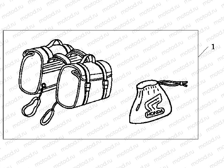 08L-56-02 NYLON SADDLE POCKET