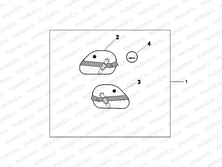 08L-56-03 LEATHER SADDLE BAG SET