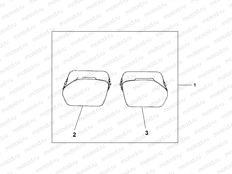 08L-56-10 33 / 35L PANNIER INNER BAG SET