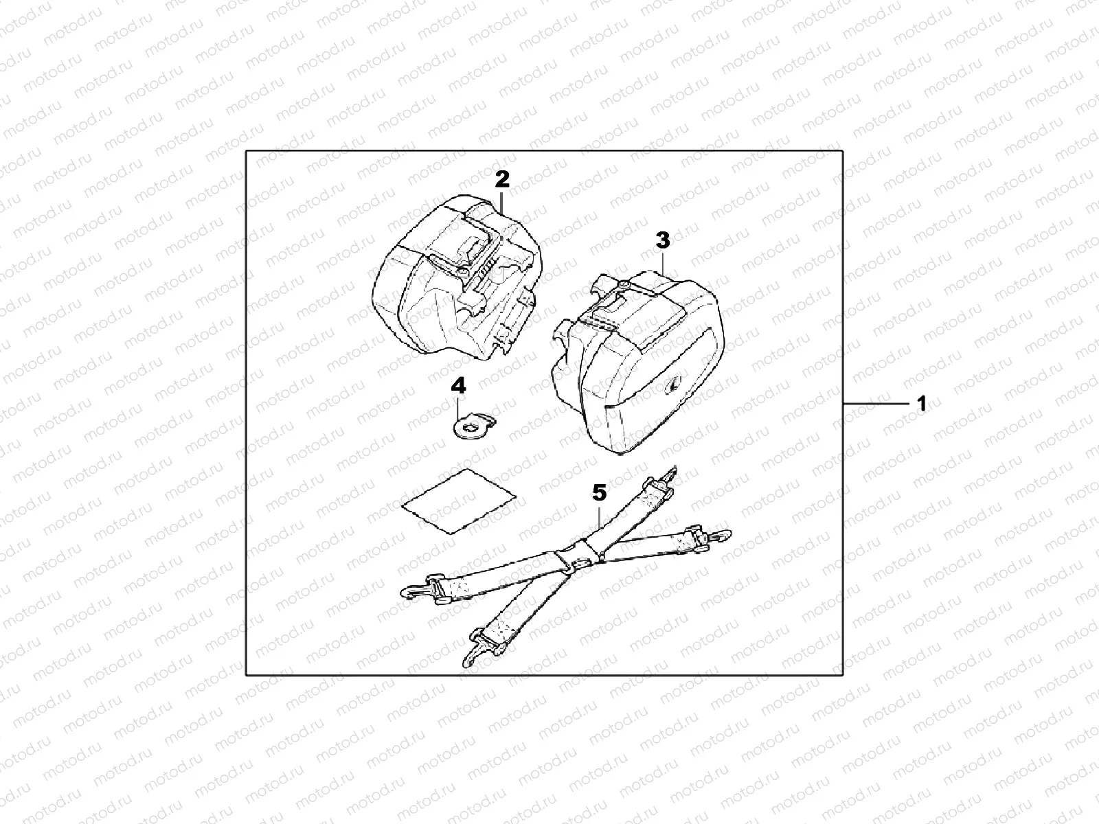 08L-70-02 KIT, PANNIER CASE