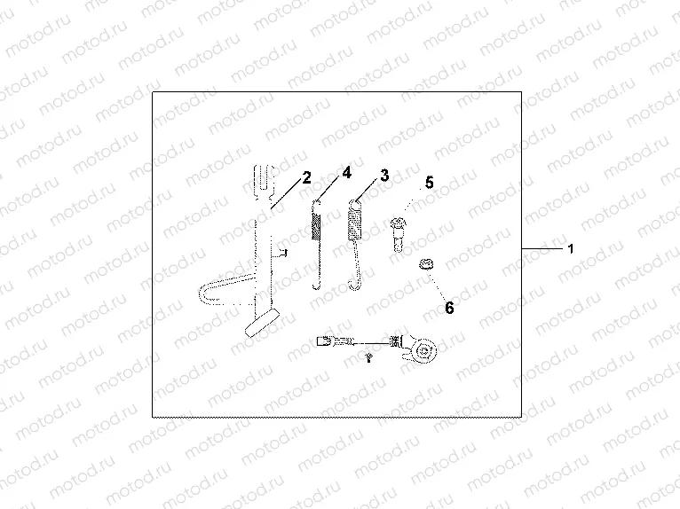 08M-50-01 SIDE STAND