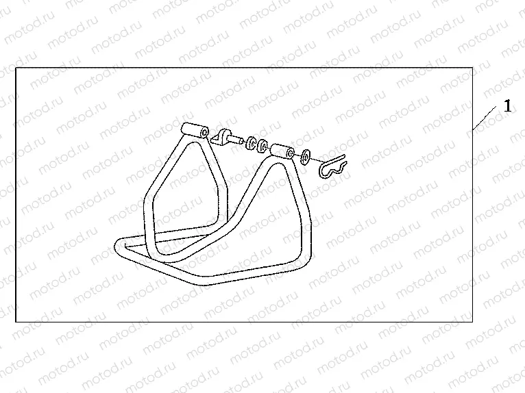 08M-50-02 REAR PADDOCK STAND