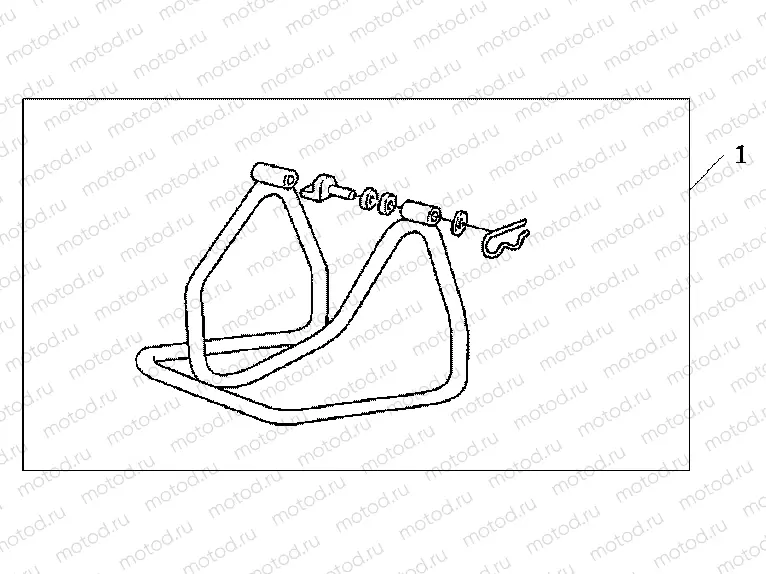 08M-50-02 REAR PADDOCK STAND