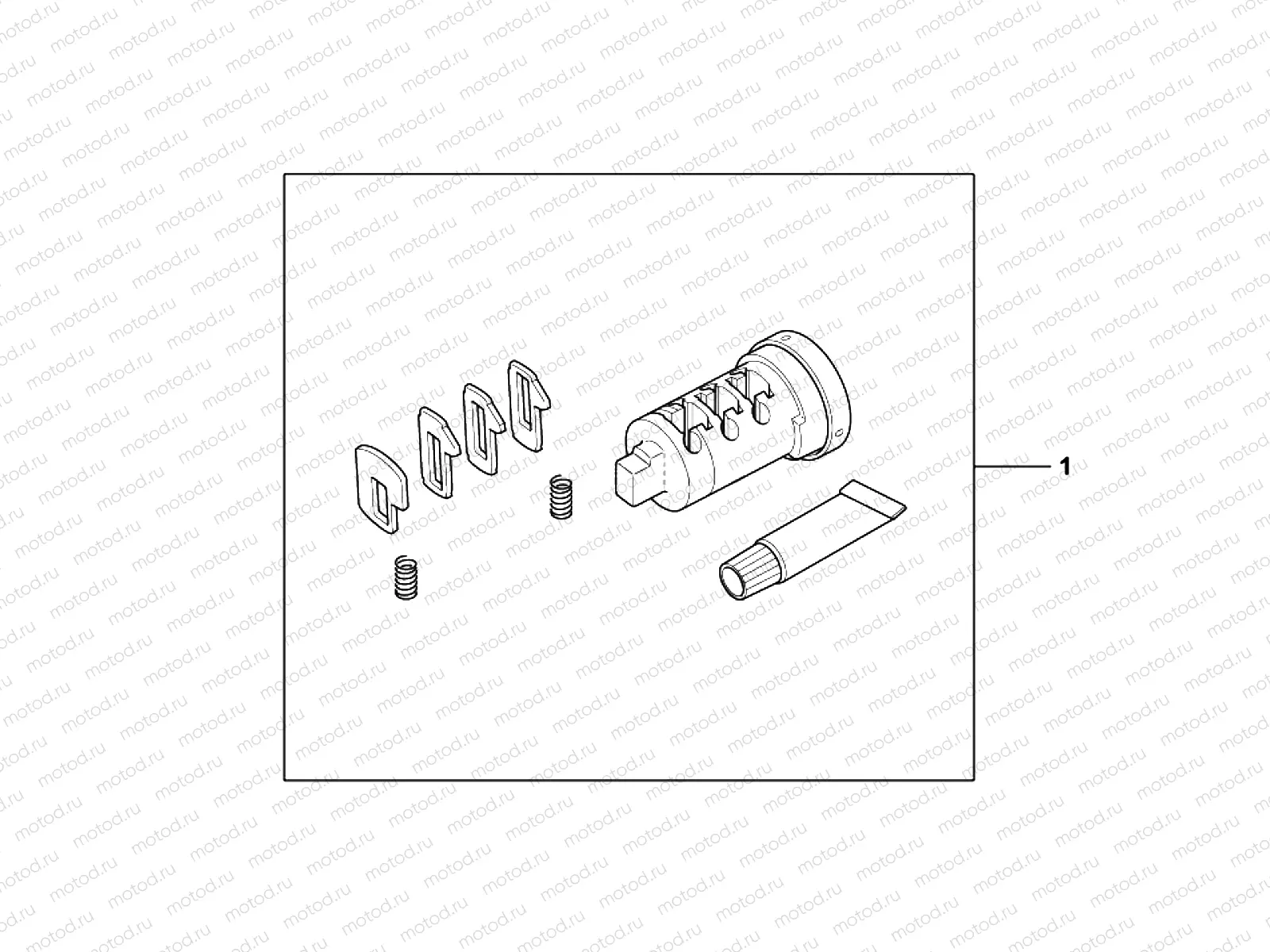 08M-71-01 KIT, CYLN SET 1KEY