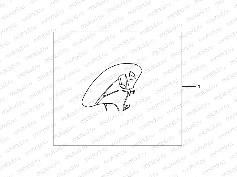 08P-08-01 CARBON FIBER FRONT FENDER