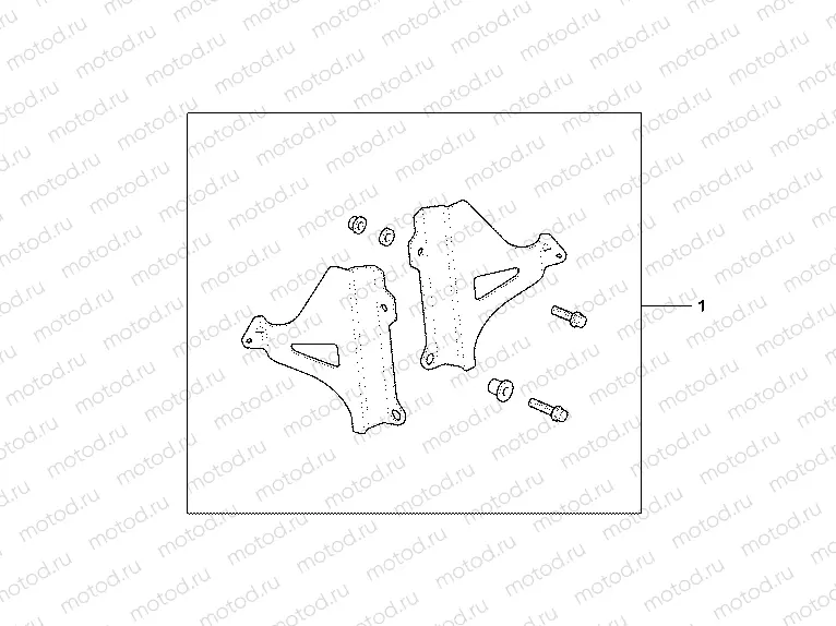 08P-53-01 RADIATOR BRACES