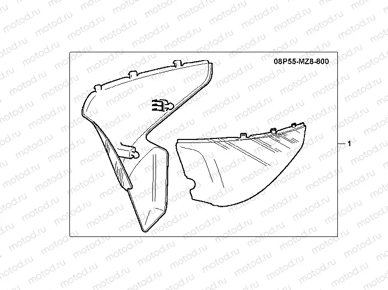 08P-55-01 SIDE COVER SET
