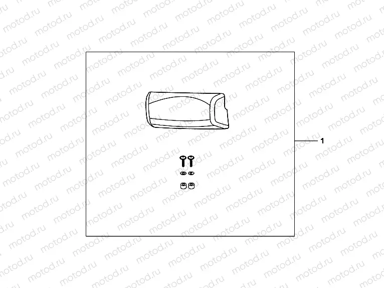 08P-60-02 TOP BOX PILLION PAD (TOP)
