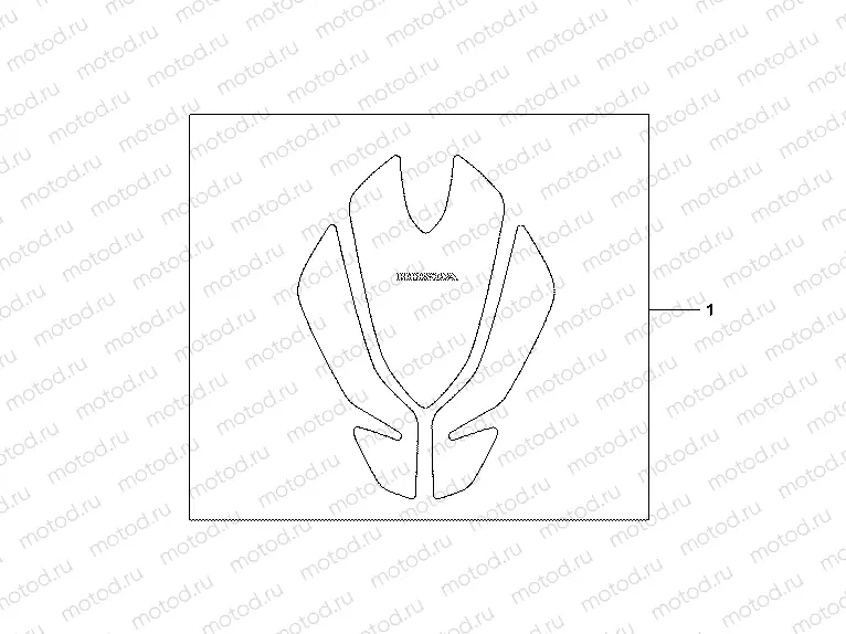 08P-61-02 TANK PAD TULIP SHAPE
