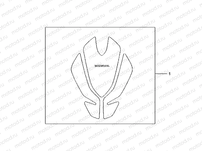 08P-61-02 TANK PAD TULIP SHAPE