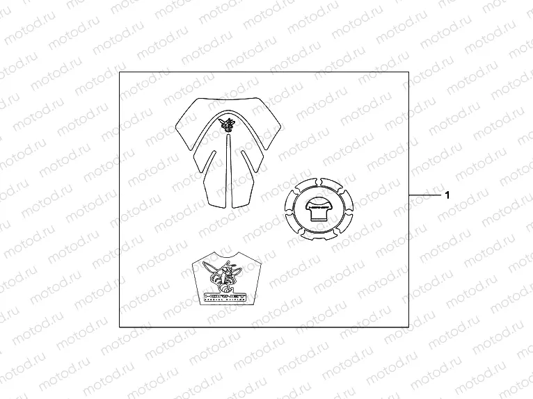 08P-61-11 TANK PAD / FUEL FILLER CAP