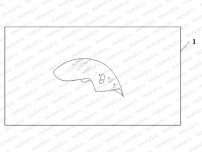 08P-64-01 CHROME FR.FENDER