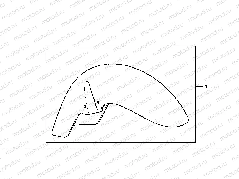 08P-64-02 CROME FR.MUDGUARD
