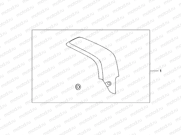 08P-69-02 CARBON FIBER EXHAUST GUARD