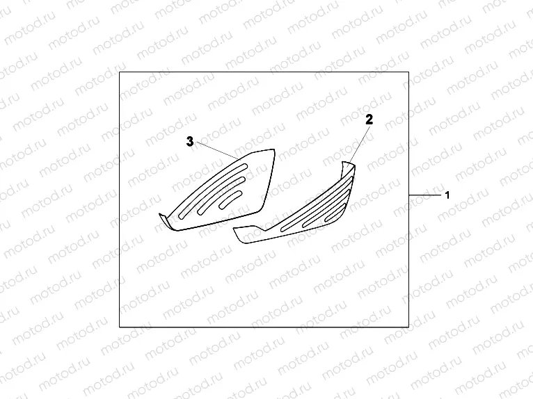 08P-69-02 PANNIER SCUFF PAD SET B