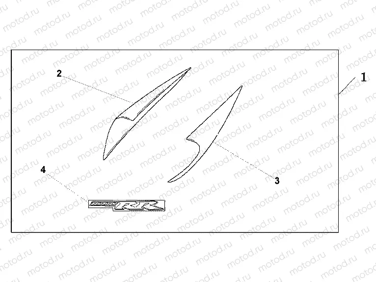 08P-69-02 REAR COWL PROTECTOR SET