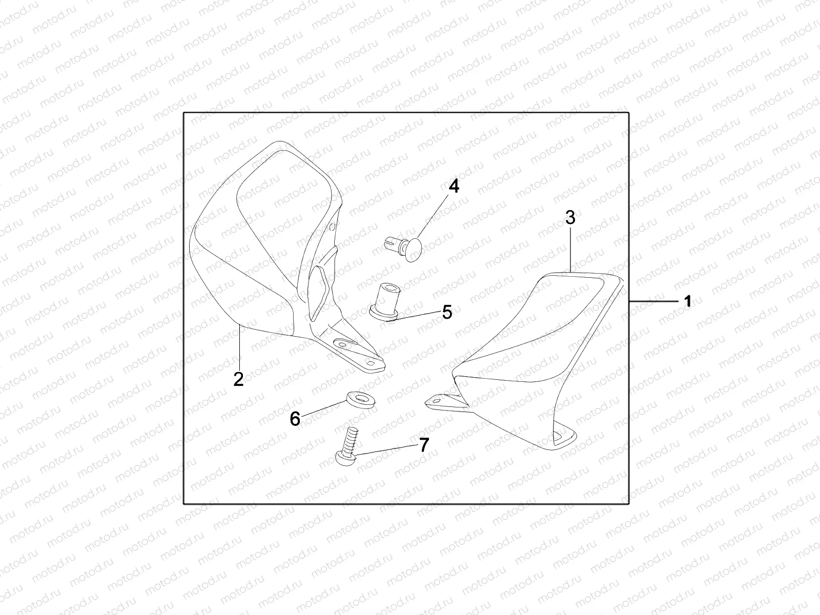08P-70-01 KIT, KNUCKLE VISOR
