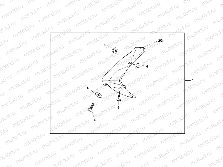 08P-70-01 KNUCKLE VISOR SET