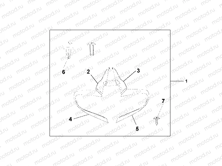 08P-72-01 MIRROR DEFLECTOR