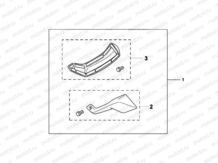 08R-71-02 KIT, FOOT DEFLECTO