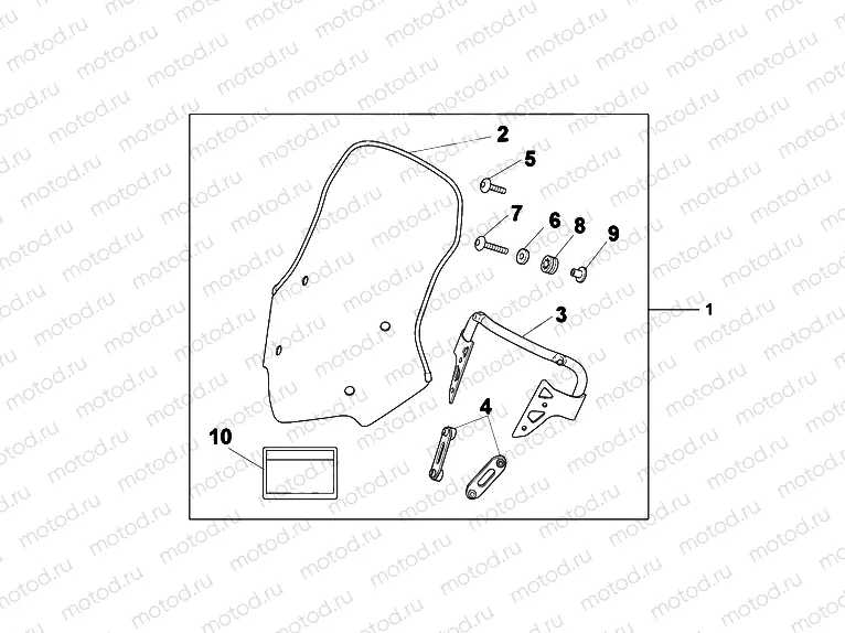 08R-72-01 KIT WINDSCREEN
