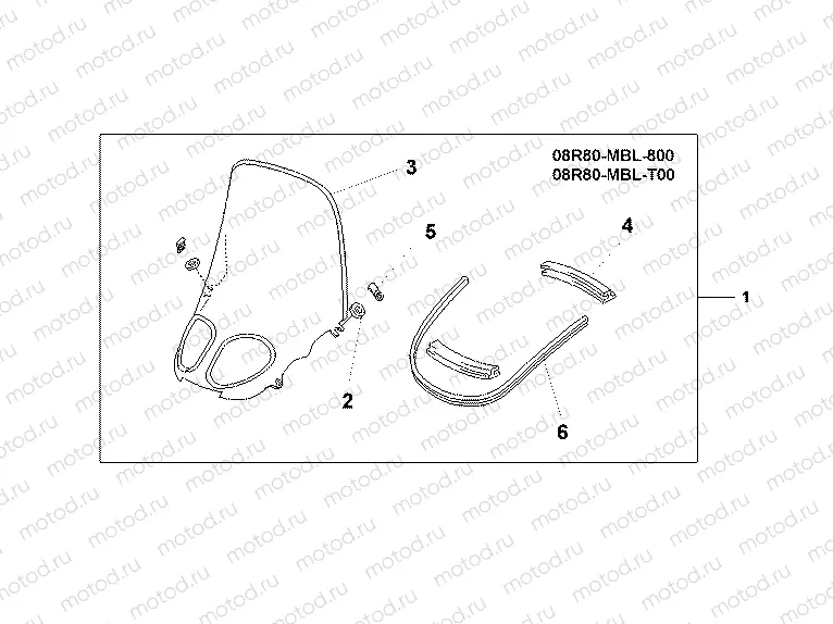 08R-80-01 HIGH WIND SCREEN