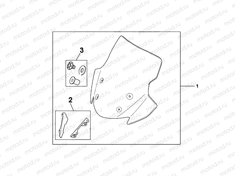 08R-80-01 HIGH WINDSCREEN