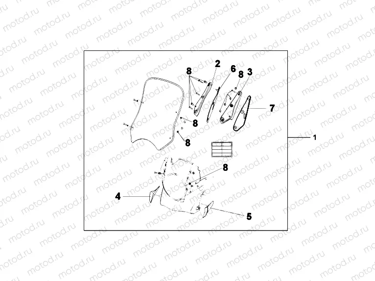 08R-80-01 WINDSCREEN