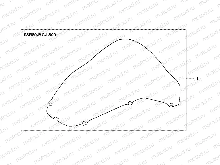 08R-80-01 WINDSHIELD