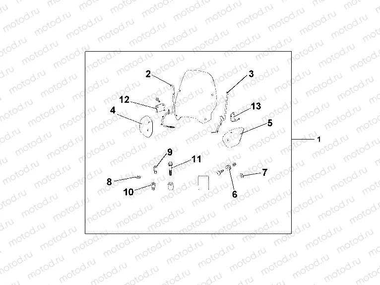08R-80-01 WINDSHIELD
