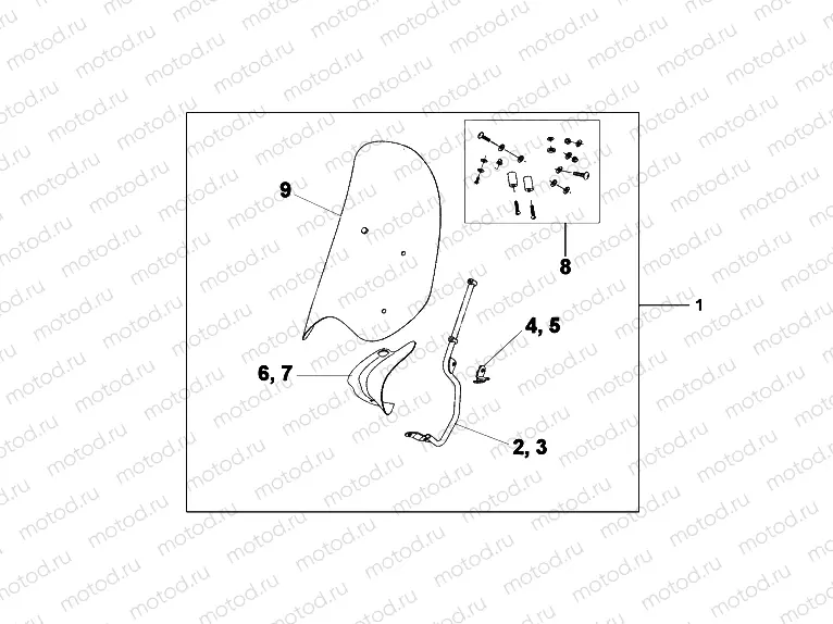 08R-80-01 WINDSHIELD