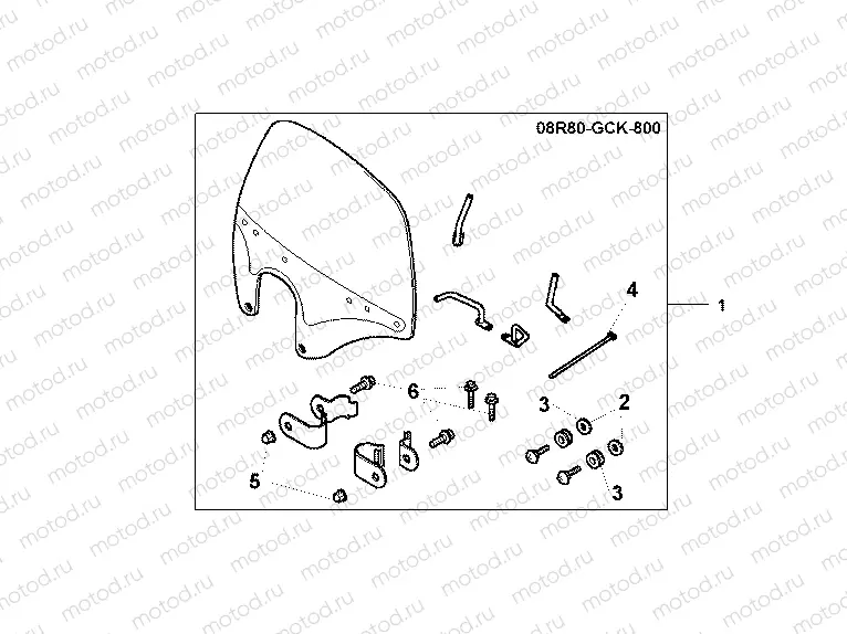 08R-80-01 WINDSHIELD
