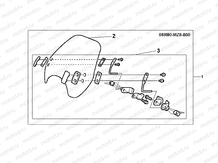 08R-80-01 WINDSHIELD SET